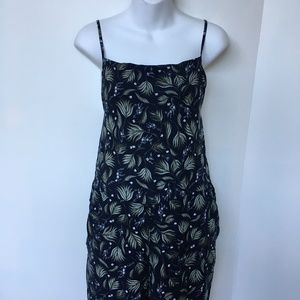 Green Cove Jumpsuit Blue & Green Floral Size M